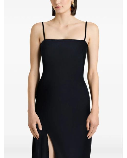 Givenchy Black Sliced Long Slashed Dress