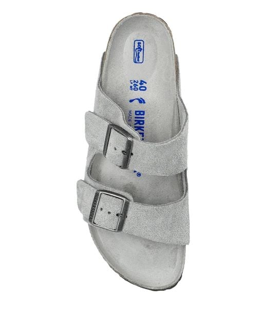 Birkenstock White Arizona Buckle Sandals