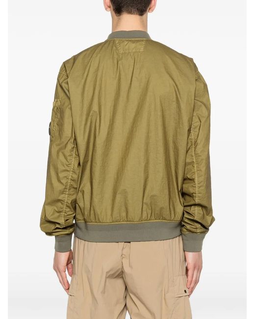 C P Company Green Veste Bomber Bi-Tm Mixed Lens for men
