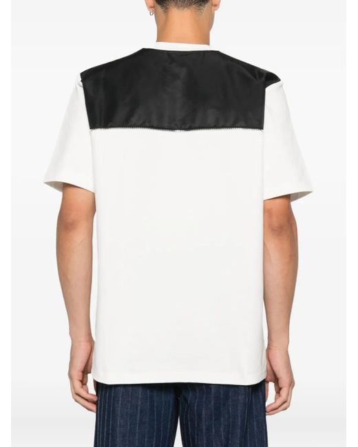 Yes London White Charm-Detailing T-Shirt for men