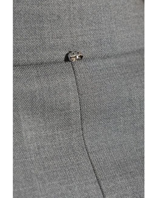 Sportmax Gray Baffo Peak Lapel Blazer