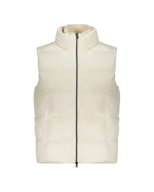 Herno White Padded Sleeveless Gilet for men