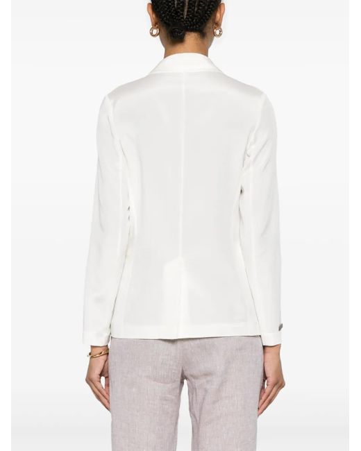 Peserico クレープデシン ジャケット White