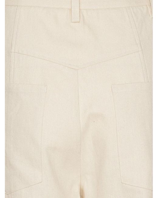 ROTATE BIRGER CHRISTENSEN White Cream Tapered Trousers