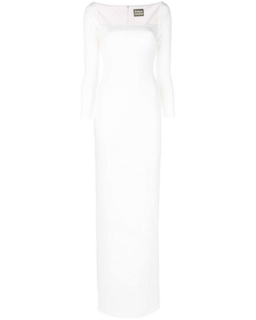 Solace London White Lolita Maxi Dress