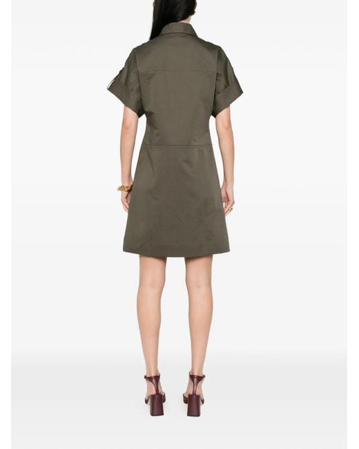 Joseph Brown Ali Buttoned Mini Dress
