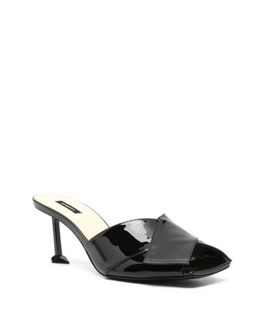 Givenchy Black Square-Shape Sandals