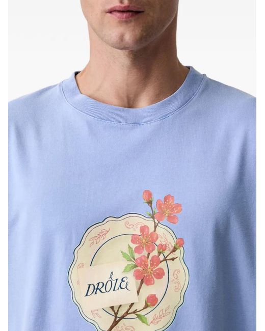 Drole de Monsieur Blue Drôle Porcelaine T-Shirt for men