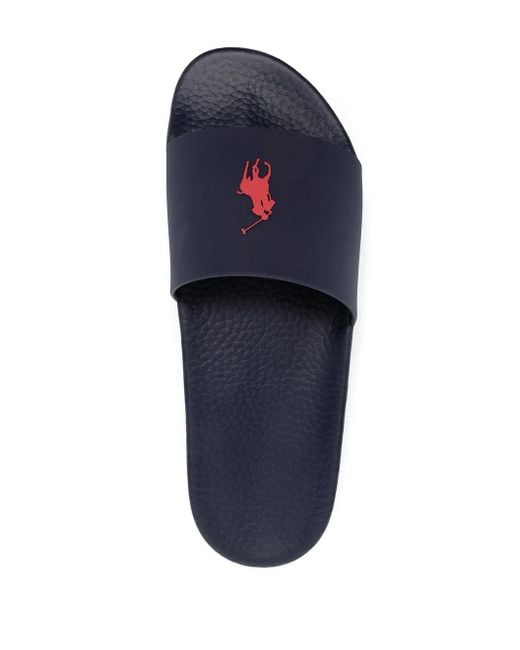 Polo Ralph Lauren Blue Logo Slides for men
