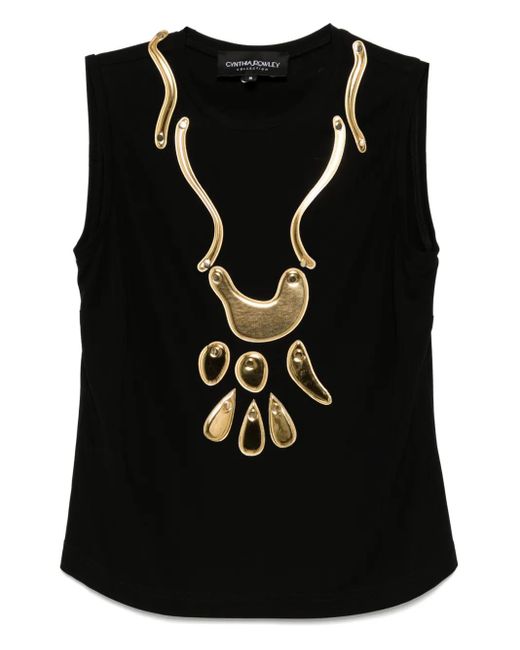 Cynthia Rowley Black Calypso Tanktop
