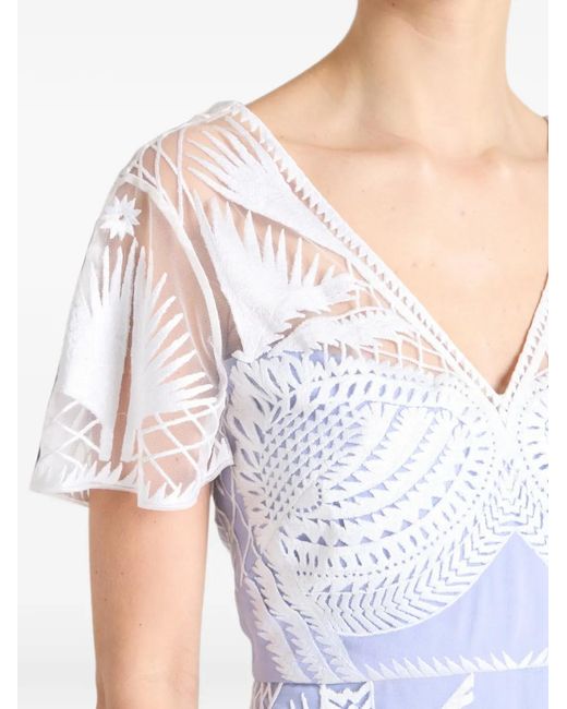 Temperley London White Giselle Embroidered Gown
