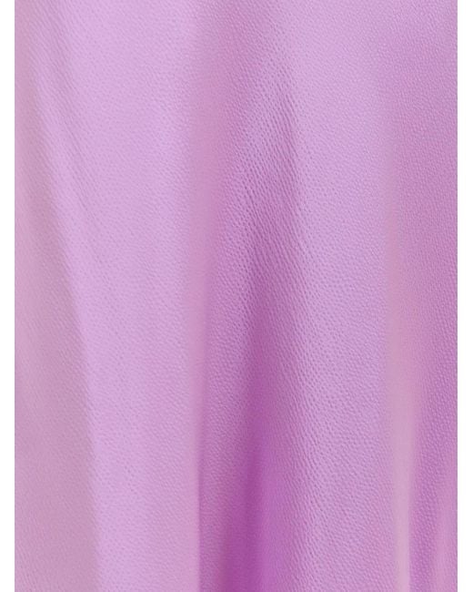 Essentiel Antwerp Purple Hierro Satin Maxi Dress