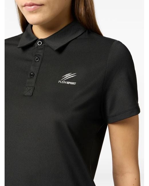 Philipp Plein Black Short-Sleeves Polo Shirt