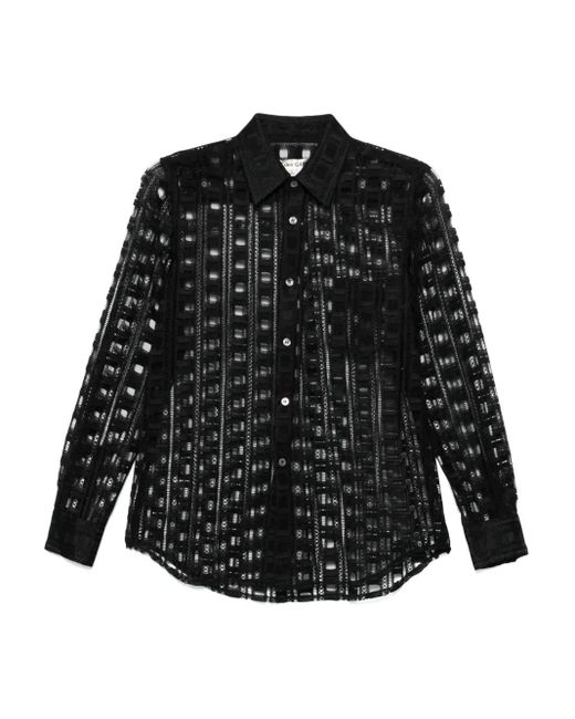 Comme des Garçons Black Hemd mit Stickerei