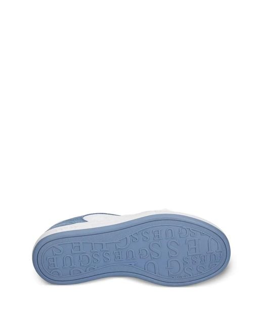 Guess Blue Swole Perforated Sneakers