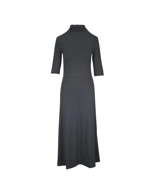 Vince Damen Midikleid mit Rollkragen in blau