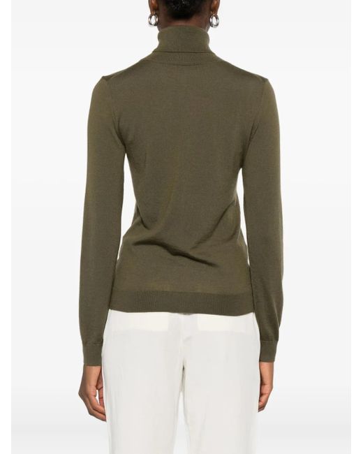 Maglione A Collo Alto di Eric Bompard in Green