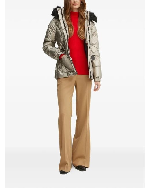 Morgan Natural Hooded Belted Jacket