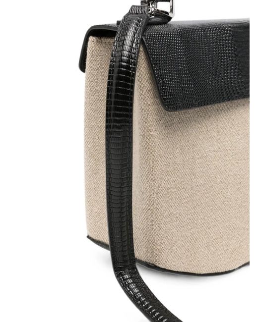 Totême  Metallic Clip Canvas Tote Bag
