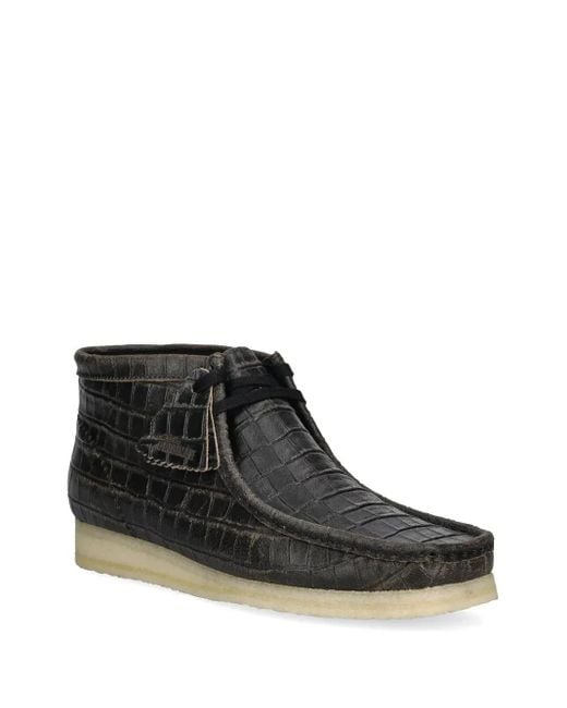 Clarks Black Wallabee Boots for men