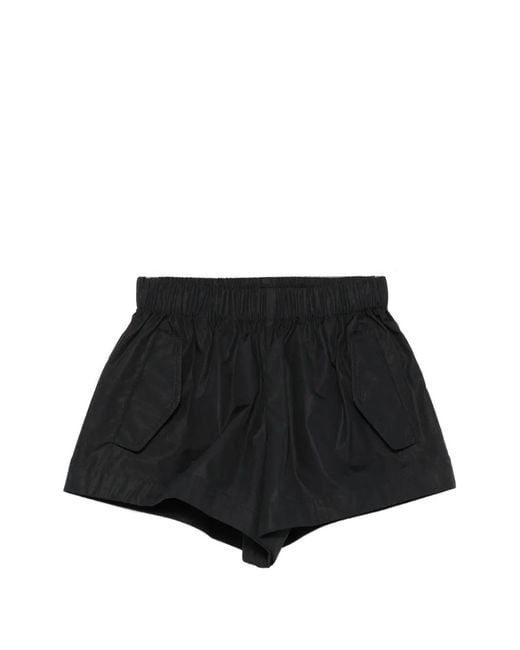 Wardrobe NYC Black Elasticated-Waistband Shorts