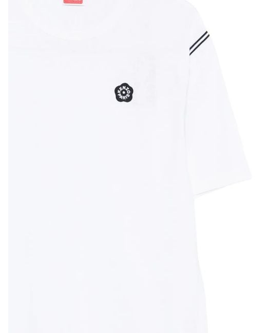 KENZO White Stripe Patch T-Shirt