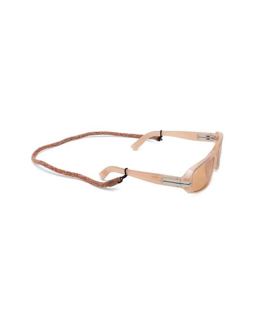 Zegna Natural Oval-Frame Sunglasses for men