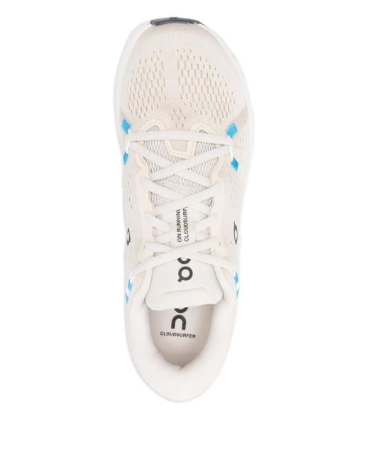 On Shoes White Cloudsurfer 2 Perforated Sneakers