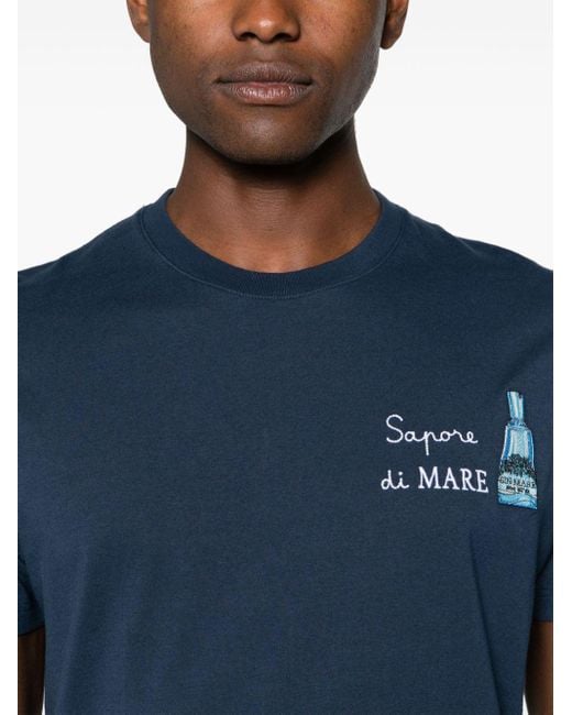 Mc2 Saint Barth Blue Gin Mare Cotton T-shirt for men