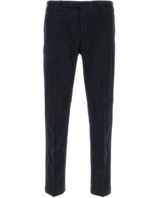 メンズ PT Torino ストレッチ テーパードパンツ Blue