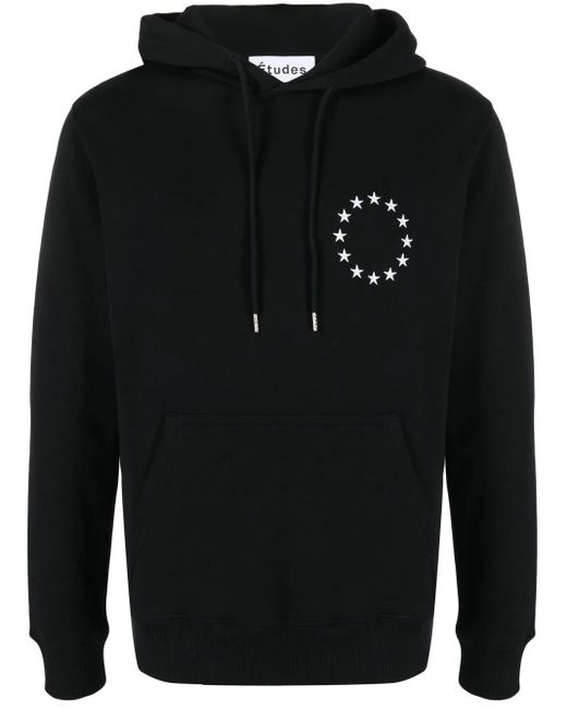 Etudes Studio Hoodie Mit Logo-Print in Black für Herren