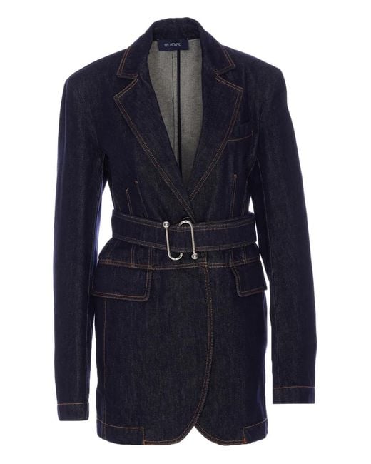 Sportmax Blue Denim Blazer