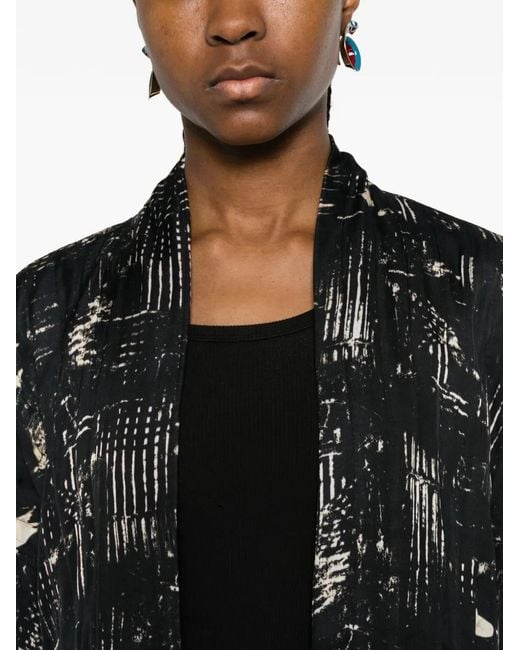 Raga Black Long-Sleeve Patterned Jacket