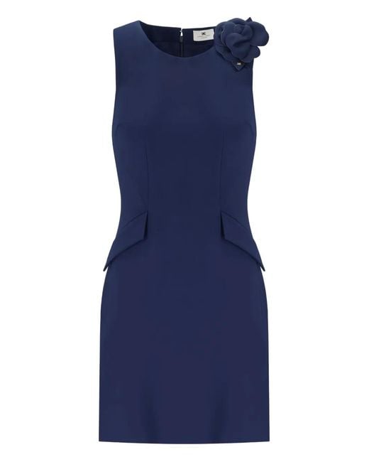 Elisabetta Franchi Blue Sleeveless Dress