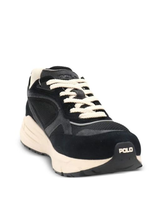 Polo Ralph Lauren Black Suede Leather Sneakers for men