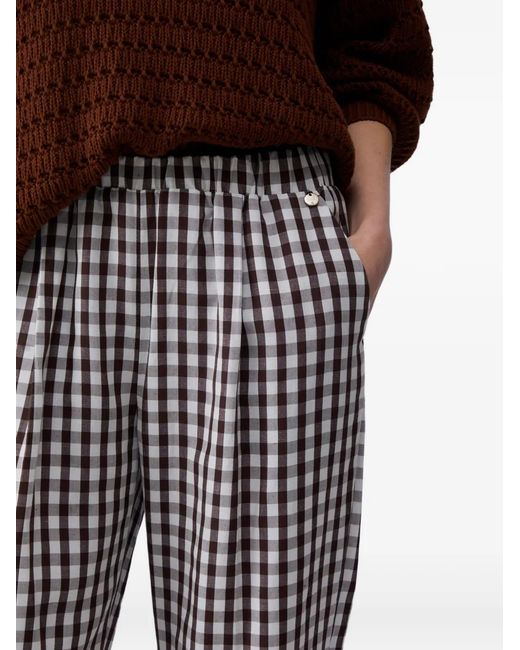 Liu Jo Brown Elastic Trousers