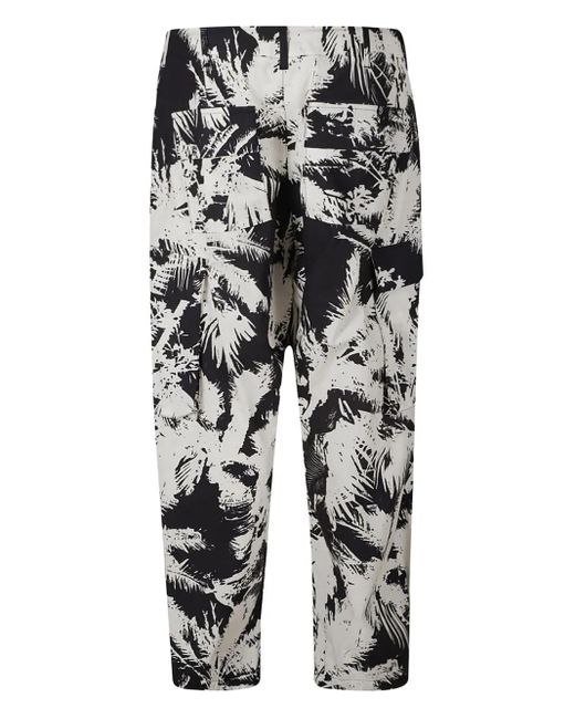 Laneus White Cotton Trousers for men