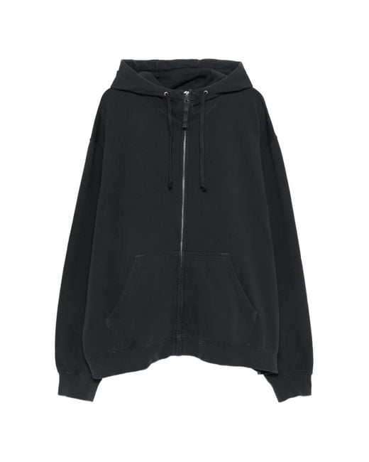 Maison Margiela Black Zip-Up Hoodie for men