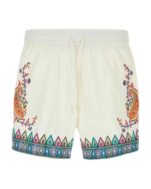 Etro Blue Paisley-Detail Swimming Shorts for men