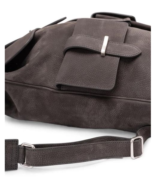 Orciani Brown Nabucco Leather Backpack for men