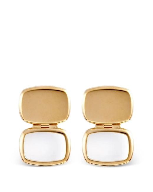 Ivi Natural Chunky Rectangle Earrings