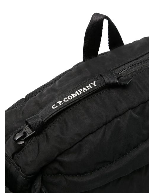 C P Company Black Nylon Crossbody Pack for men