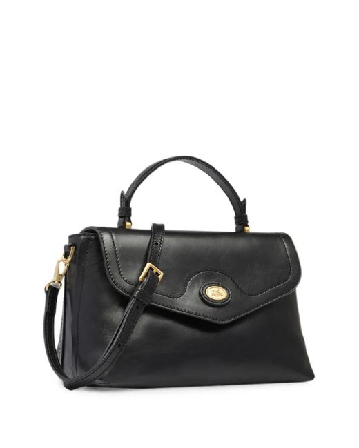 The Bridge Black Leather Tote Bag