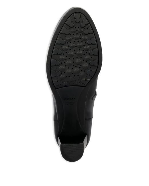 Geox Black 60Mm Walk Pleasure Zip-Detail Block-Heel Boots