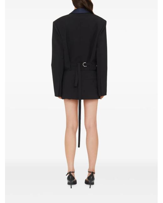 Christopher Esber Smoking Blazer Met Contrasterend Wol in het Blue