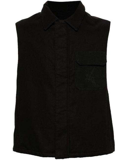 Represent Black Padded Cotton Gilet - Men's - Cotton/nylon/polyester for men