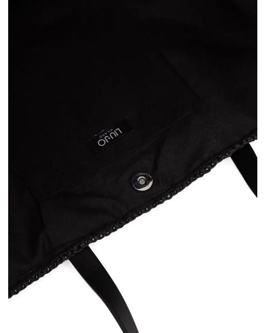 Liu Jo Black Medium Quilted Tote Bag