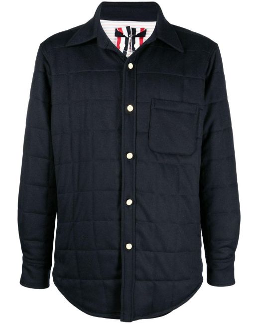 Thom Browne Lightweight Down Jacket in Blue for Men Lyst