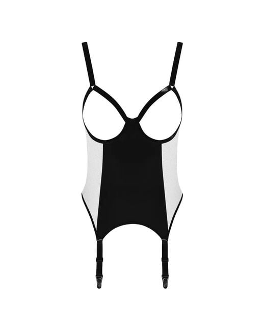 Maison Close Black Pure Tentation Open-Garter Jumpsuit