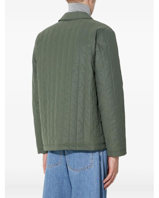 Giacca Trapuntata Con Inserti Imbottiti di A.P.C. in Green da Uomo